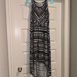 NWT Girls Black and White High Lo Dress